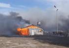 Un incendio arrasó con los talleres del dique Paso de las Piedras