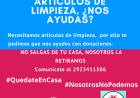 Necesitamos artículos de limpieza, ¿Nos ayudás?