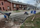 Bacheo en cercanías al Hospital Municipal