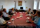 Matzkin desayunó con agentes de la Comuna en el Día de la Mujer