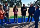Matzkin recorrió la cancha de hockey ubicada en el Balneario
