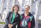 Natalia Dziakowski, recorrió la ciudad con el referente del GEN, Osvaldo Danunzio