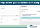 Celcop pone en marcha el pago online para sus asociados