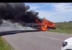 Ruta 51: Pérdidas totales en el incendio de un auto