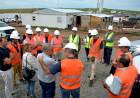 El Intendente Lunghi visita por primera vez el Parque Eólico "La Elbita" junto a directivos de Genneia