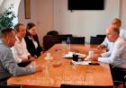 Matzkin se reunió con autoridades del Banco Provincia
