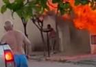 Navidad dramática en Pringles: un hombre resultó gravemente herido en un incendio