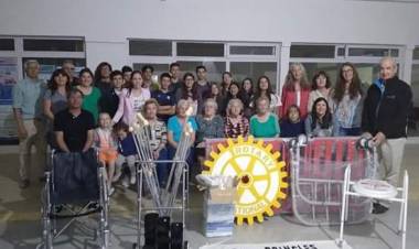 Rotary local entregó material al Voluntariado