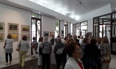 Quedó inaugurada la muestra del pintor pringlense Ramón Díaz Echeverría