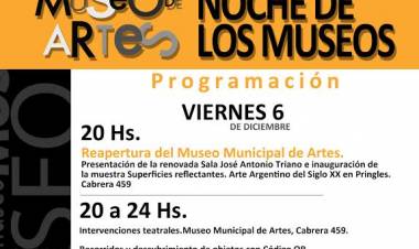 Reapertura del Museo de Artes y Noche de los Museos