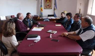 Matzkin coordinó acciones con los Malvineros Pringlenses
