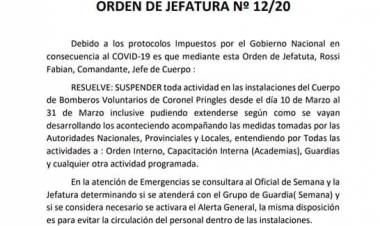 Orden de Jefatura para garantizar los servicios
