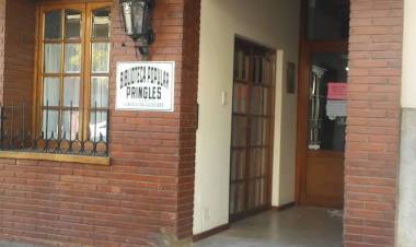 Mañana se sortea el bono contribución  de la Biblioteca Popular Pringles
