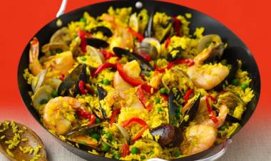 Paella de Mariscos en la Asociación Española