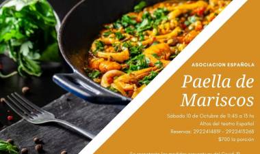 Paella de Mariscos en la Asociación Española