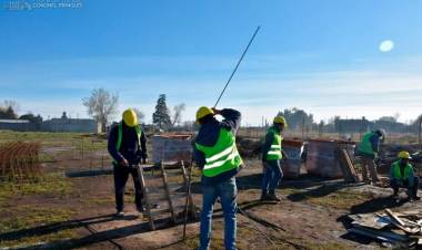 Inicio de obra en el Barrio Bonaerense