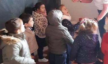 El Hogar Convivencial recibió la visita del Jardín Laura Vicuña