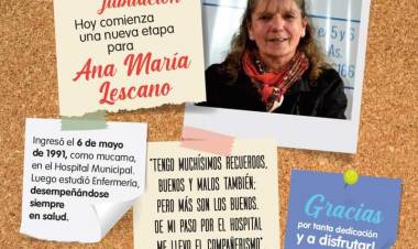 Hoy comienza una nueva etapa Ana María Lescano