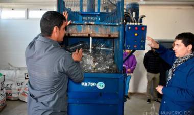 Se inauguró el Taller de Reciclado de envases de plástico del Taller Protegido Esperanza