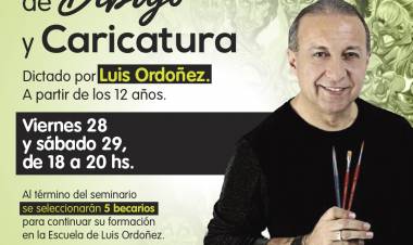 Seminario virtual de caricaturas y dibujos a cargo de Luis Ordoñez