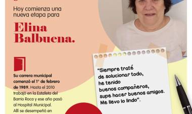 Hoy comienza una nueva etapa Elina Balbuena