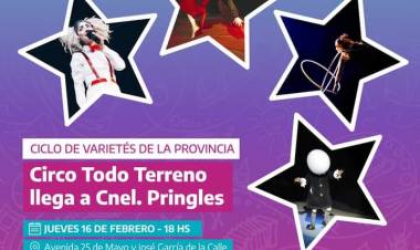 El ciclo “Varieté de Circo” llega a Coronel Pringles