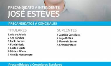 José Rivarola Esteves mostró su lista