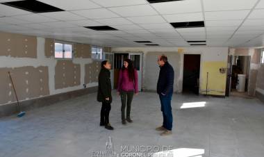 La Intendenta Interina Valeria Barruti recorrió las obras en el Balneario