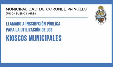 Llamado a Inscripción Pública para la utilización de los Kioscos Municipales