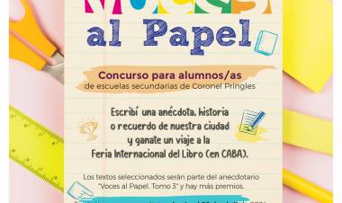 Voces de Papel: Concurso para alumnos/as de escuelas secundarias