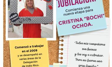 Bienvenida Jubilación: Hoy comienza una nueva etapa para Cristina "Bochi" Ochoa