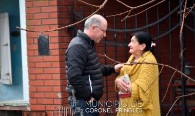 El Intendente Matzkin recorrió obras y conversó con vecinos 