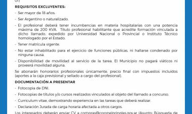 Coronel Pringles: Llamado a Concurso Público Abierto