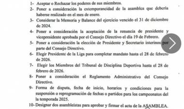 LPF: Asamblea Ordinaria