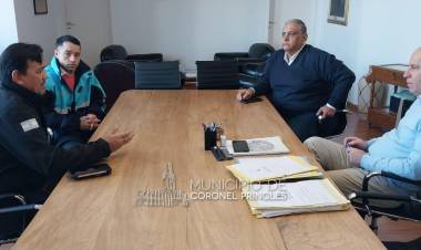 El Intendente Matzkin recibió al Director de Investigaciones criminales Ariel Ferreyra