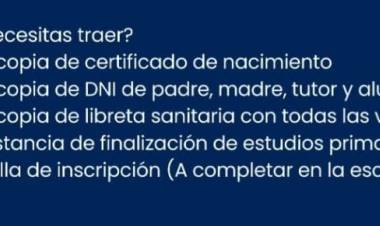 Inscripción para ingresantes a 1er año