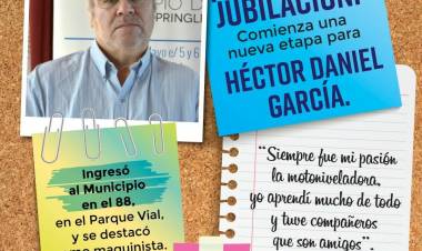 Bienvenida Jubilación: Comienza una nueva etapa para Héctor Daniel García