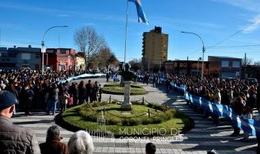 Coronel Pringles conmemoró el Día de la Bandera