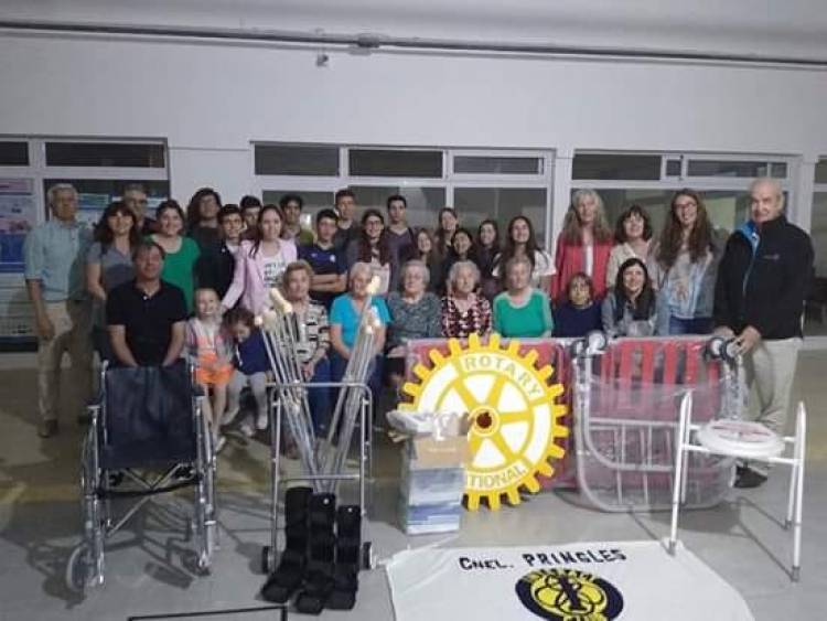 Rotary local entregó material al Voluntariado