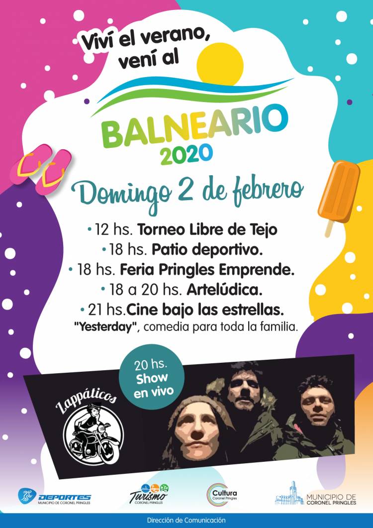 Este domingo “Viví el Verano, vení al Balneario” te ofrece pileta, deportes, artesanos, música,   juegos y cine