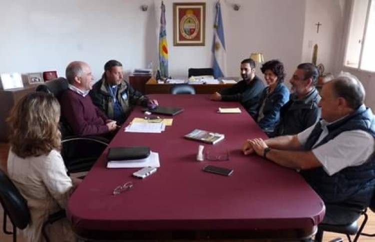 Matzkin coordinó acciones con los Malvineros Pringlenses