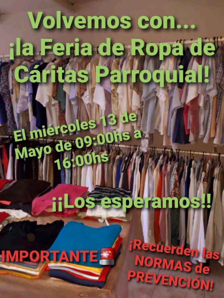 Ferias de Ropa de Cáritas