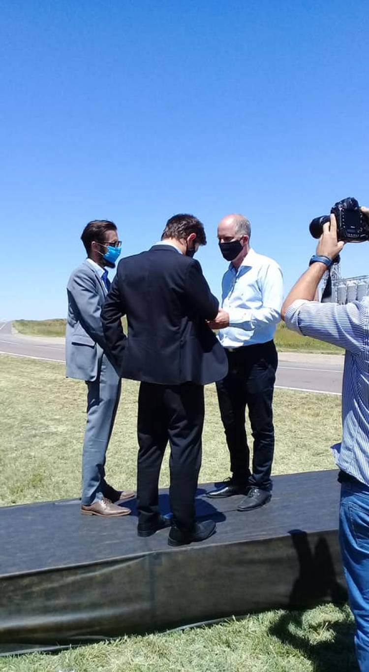 El Intendente Matzkin destacó la predisposición del gobernador en la visita a Coronel Pringles