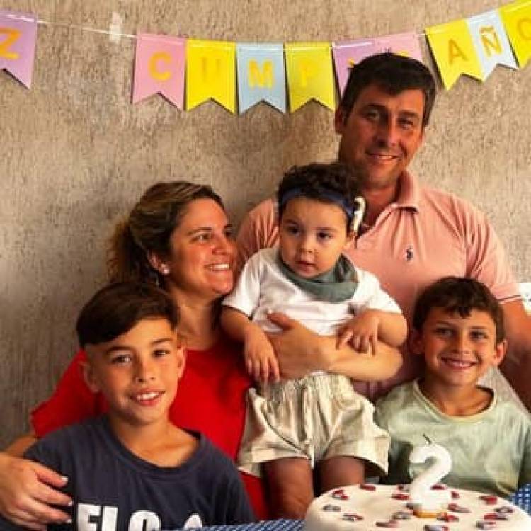 Galo celebró sus dos años: la alegría de la familia y la "garra" de siempre