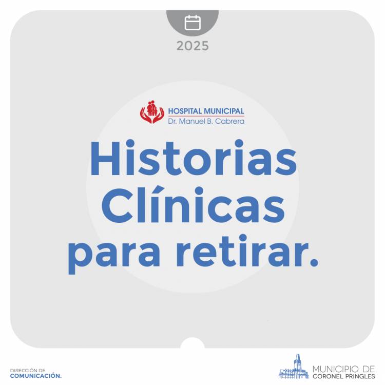 Historias clínicas para retirar